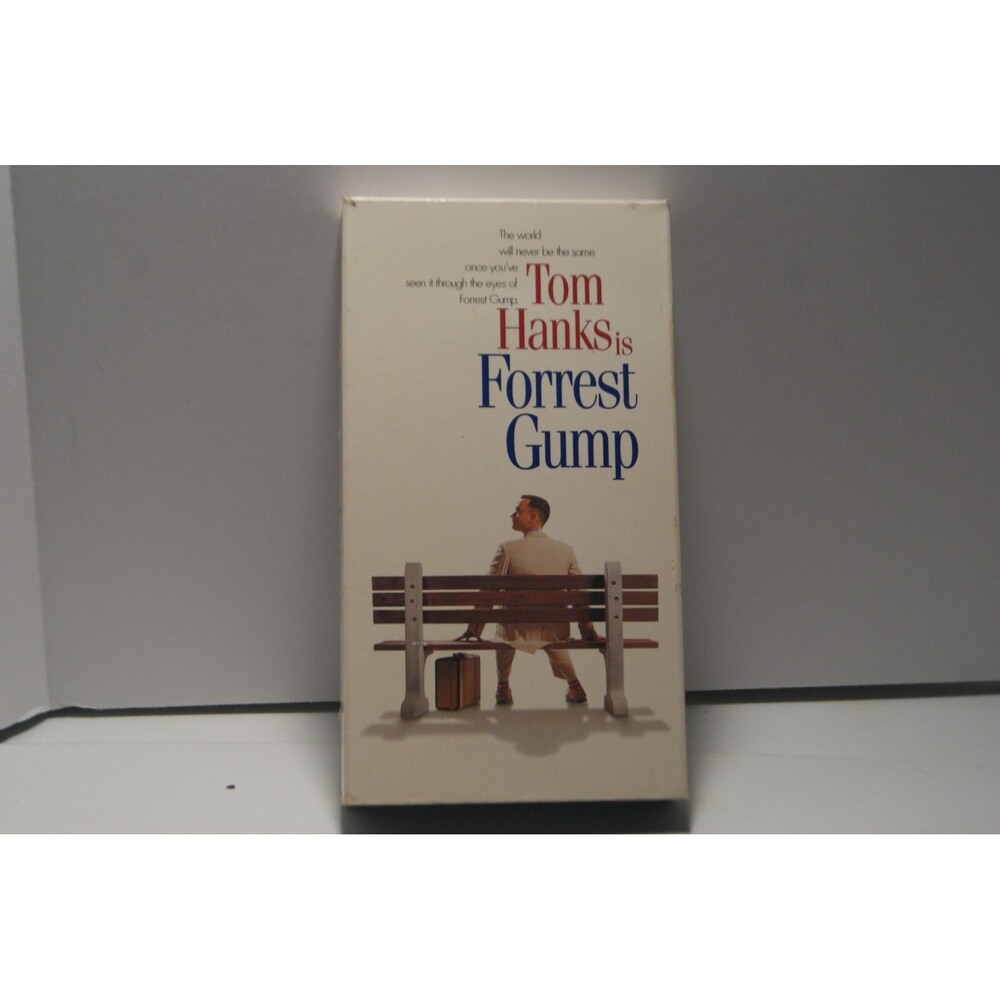 Forrest Gump (VHS, 1995) Tom Hanks Warm Story of Dimwitted Ind. A+